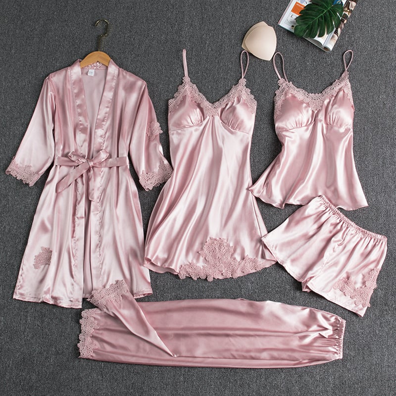 Ethereal | Silk & Lace Nightwear Set 6