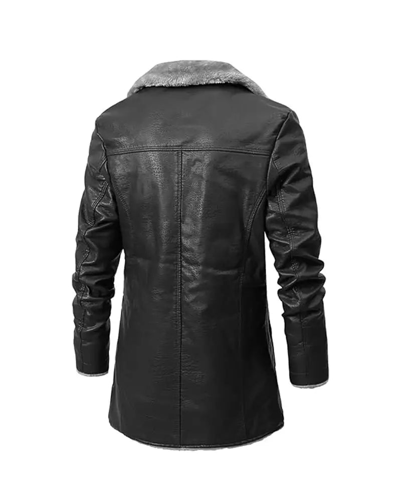 Marcell™ Faux Leather Fur Jacket, Effortless Comfort for Winter Elegance 1