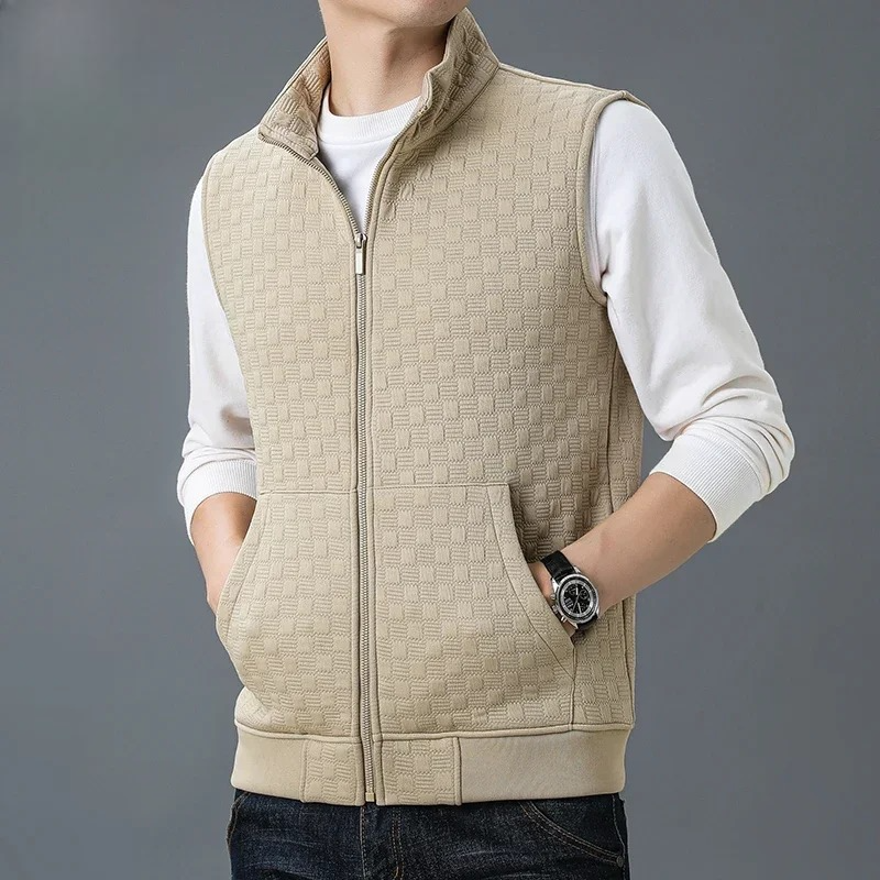 ATHLETIC TEXTURED ZIP VEST 4