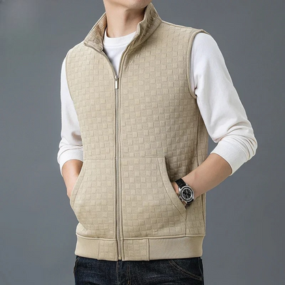 ATHLETIC TEXTURED ZIP VEST 4