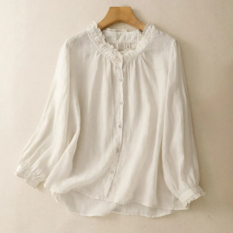 CAROLINA LINEN BLOUSE 1