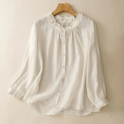 CAROLINA LINEN BLOUSE 1