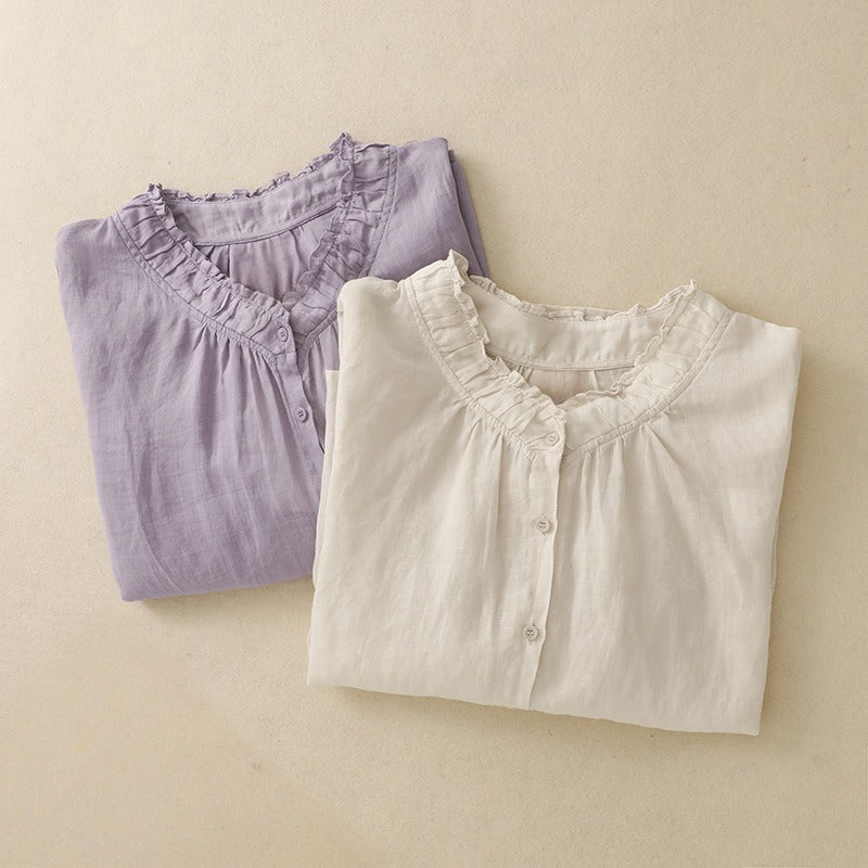 CAROLINA LINEN BLOUSE 3