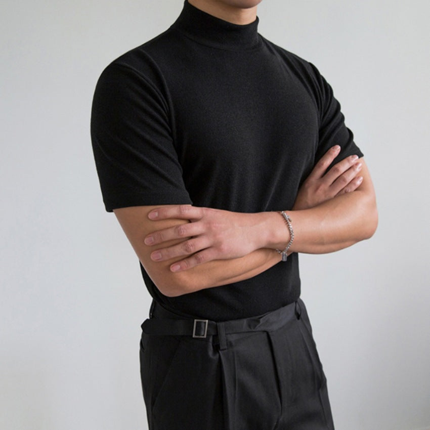 CHARLES MOCK NECK SHIRT 0