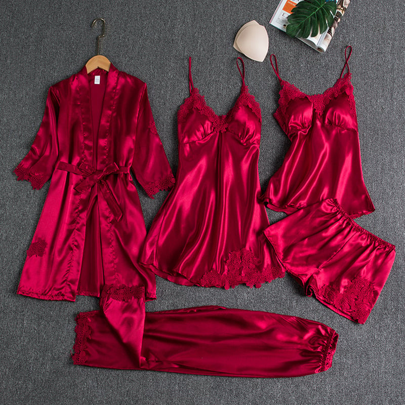 Ethereal | Silk & Lace Nightwear Set 0