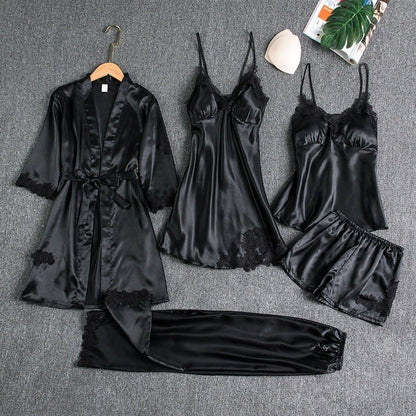Ethereal | Silk & Lace Nightwear Set 3