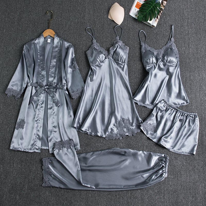 Ethereal | Silk & Lace Nightwear Set 4