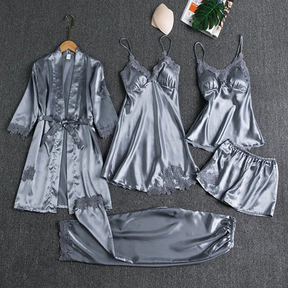 Ethereal | Silk & Lace Nightwear Set 4