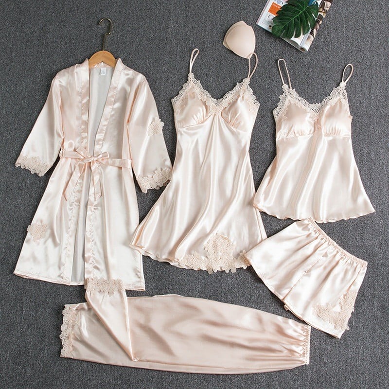 Ethereal | Silk & Lace Nightwear Set 5