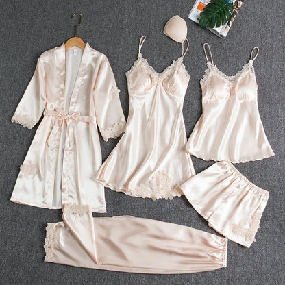 Ethereal | Silk & Lace Nightwear Set 5