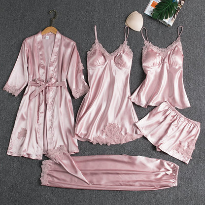 Ethereal | Silk & Lace Nightwear Set 6