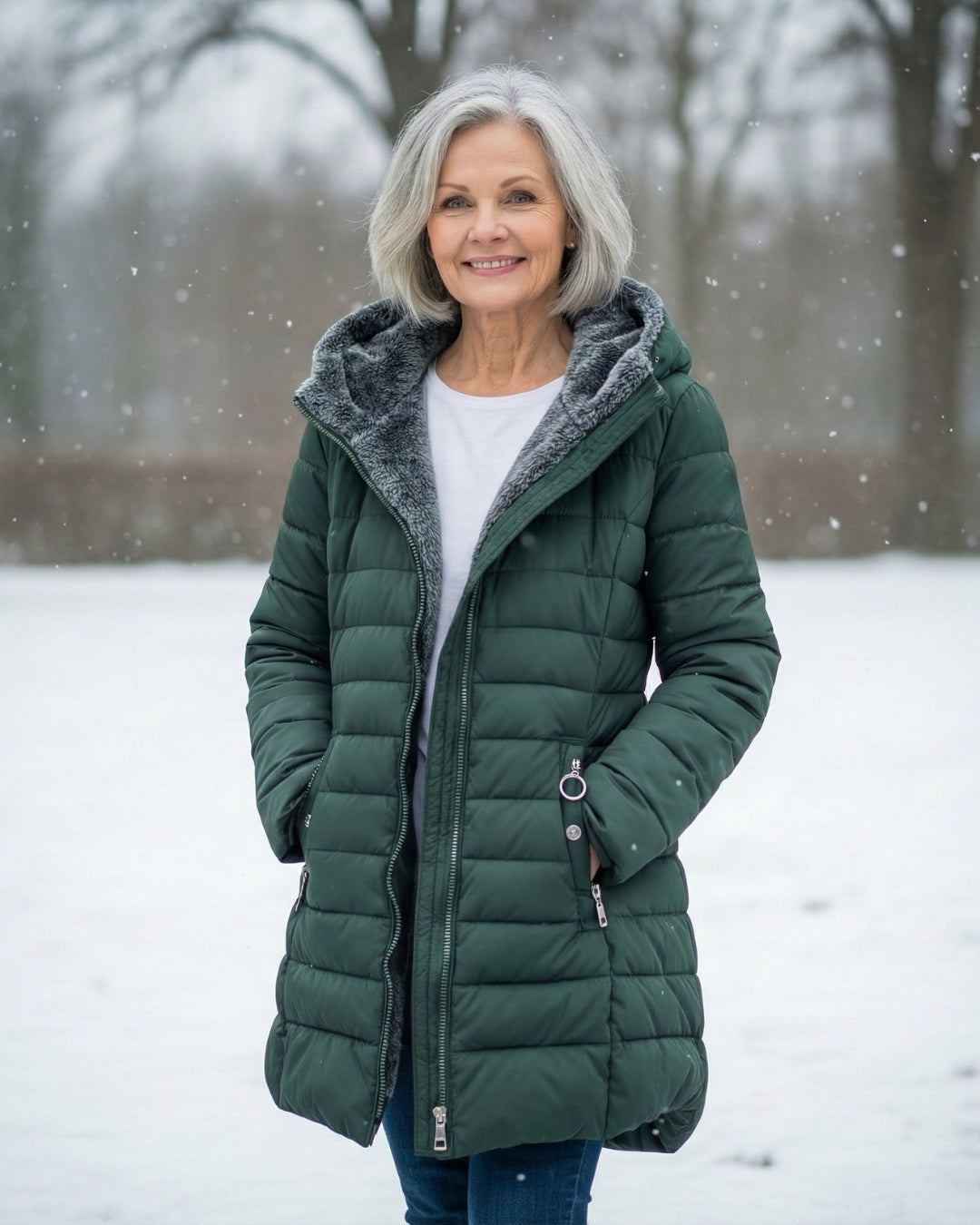 Glacier | Fleece-Lined Puffer Coat 0