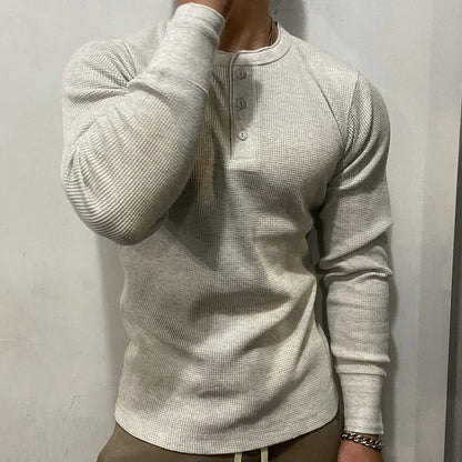 HENLEY MUSCLE SHIRT 1