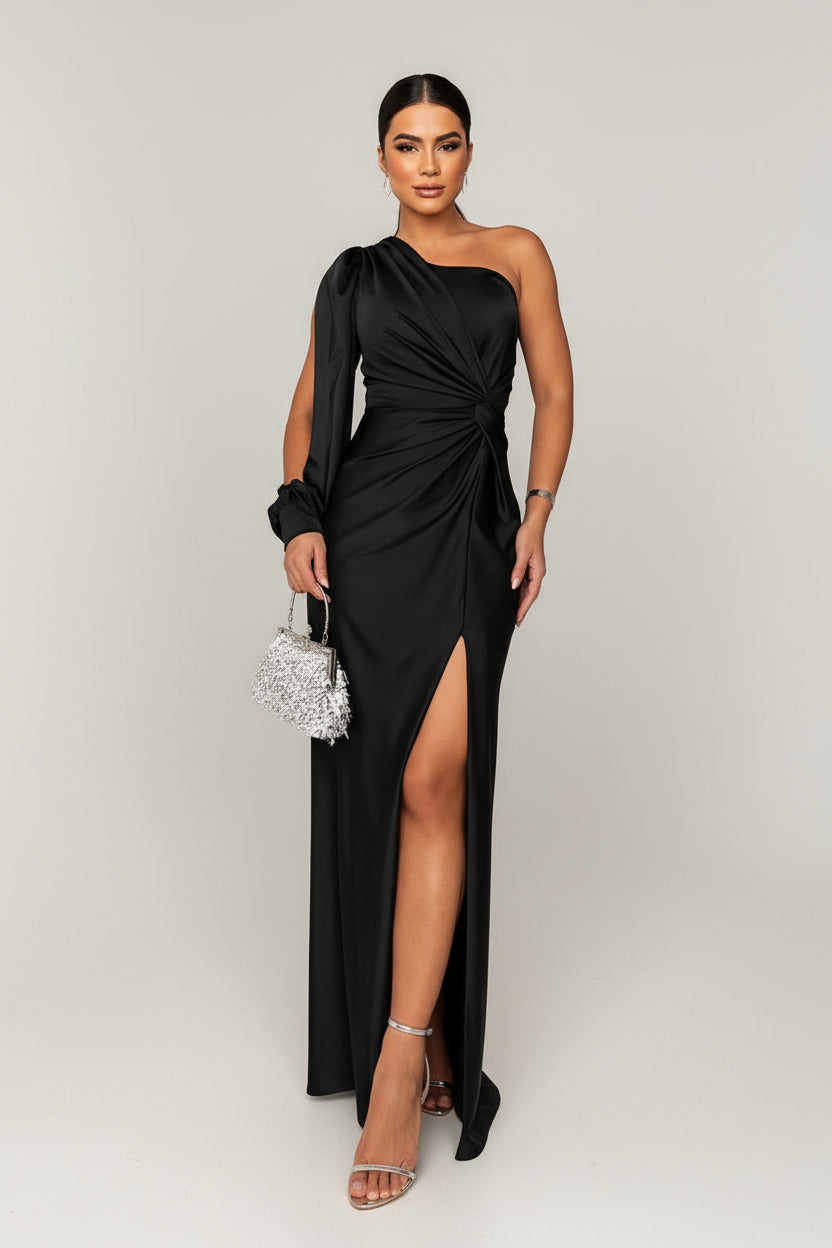 Isadora One Shoulder Dress | Effortless Elegance for Timeless Moments 0