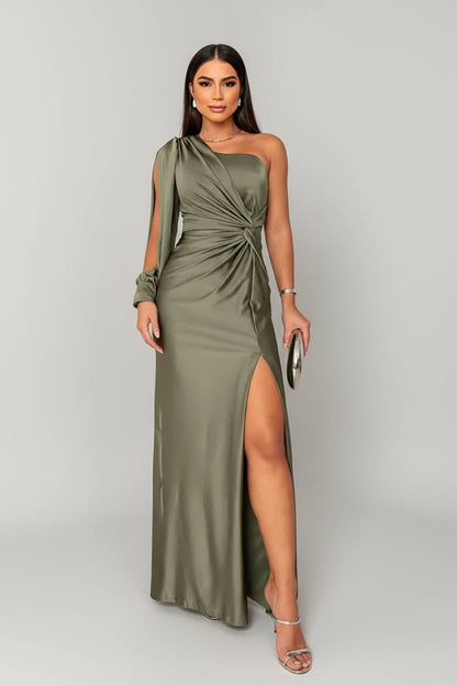 Isadora One Shoulder Dress | Effortless Elegance for Timeless Moments 2