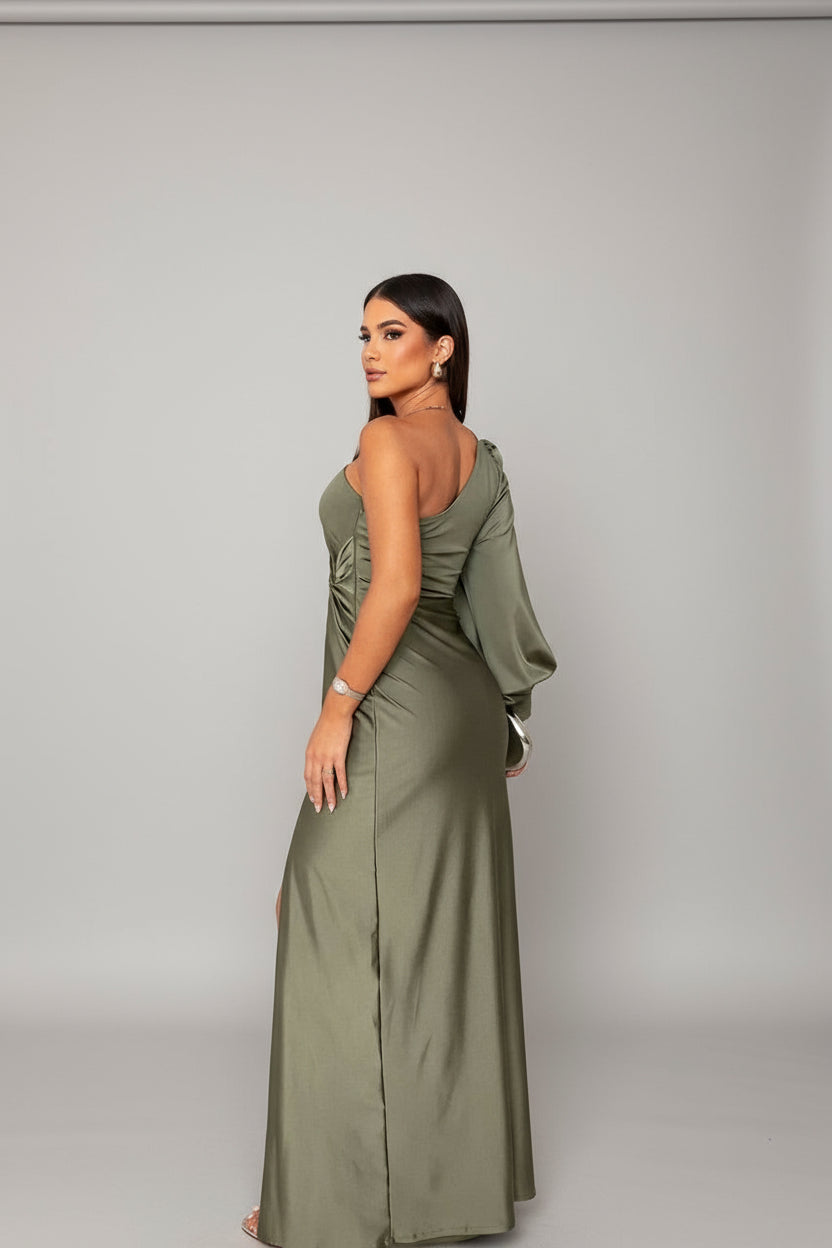 Isadora One Shoulder Dress | Effortless Elegance for Timeless Moments 3