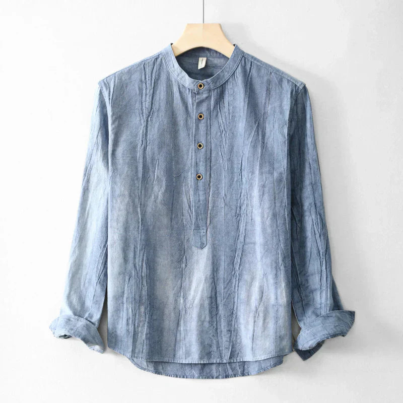 LINEN HENLEY SHIRT 1