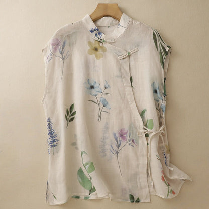 OLIVIA LINEN BLOUSE 0