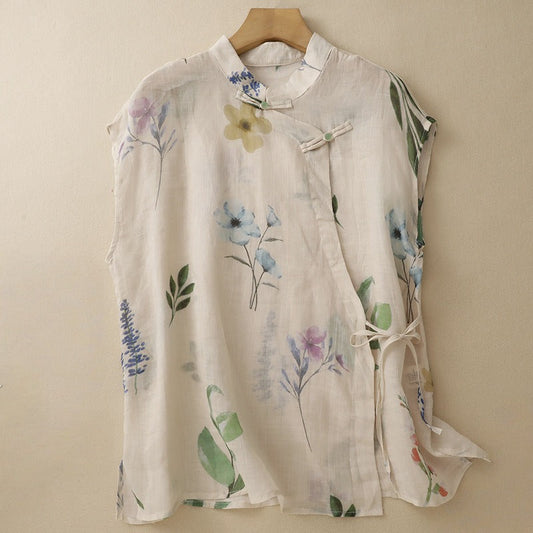 OLIVIA LINEN BLOUSE 0