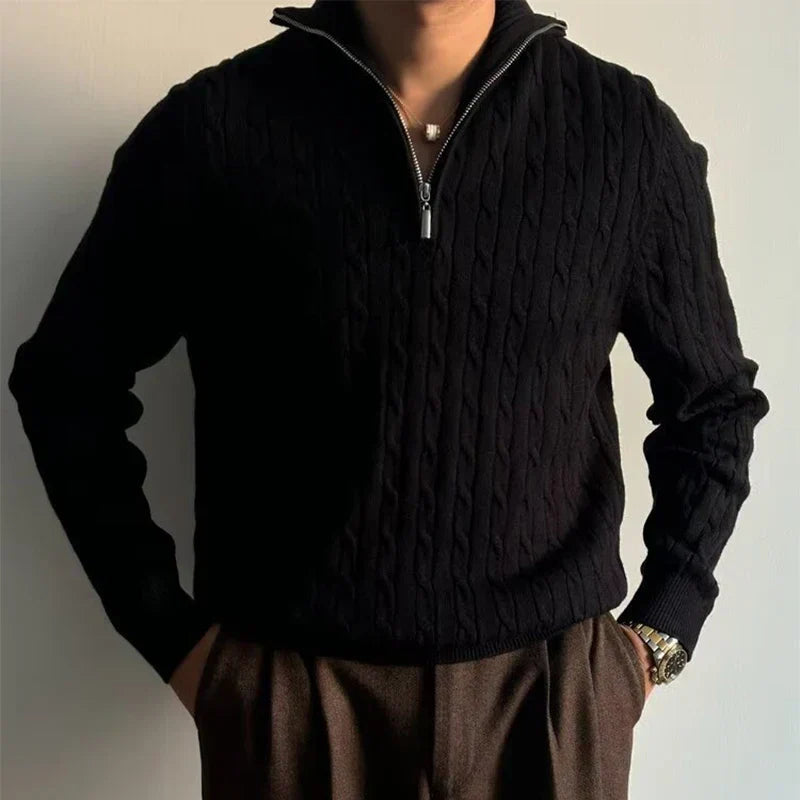 RENZO HALF-ZIP SWEATER 1