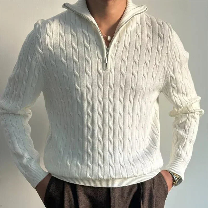 RENZO HALF-ZIP SWEATER 2