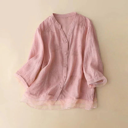 RISA LINEN BLOUSE 1