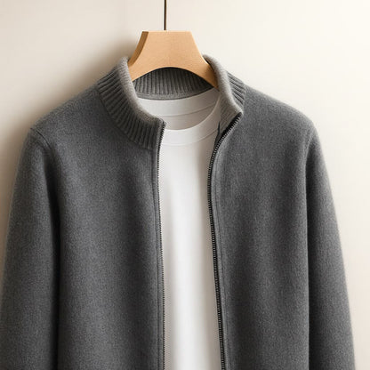 Refined Comfort | Effortlessly Stylish Zip-Up Knit Jacket 5